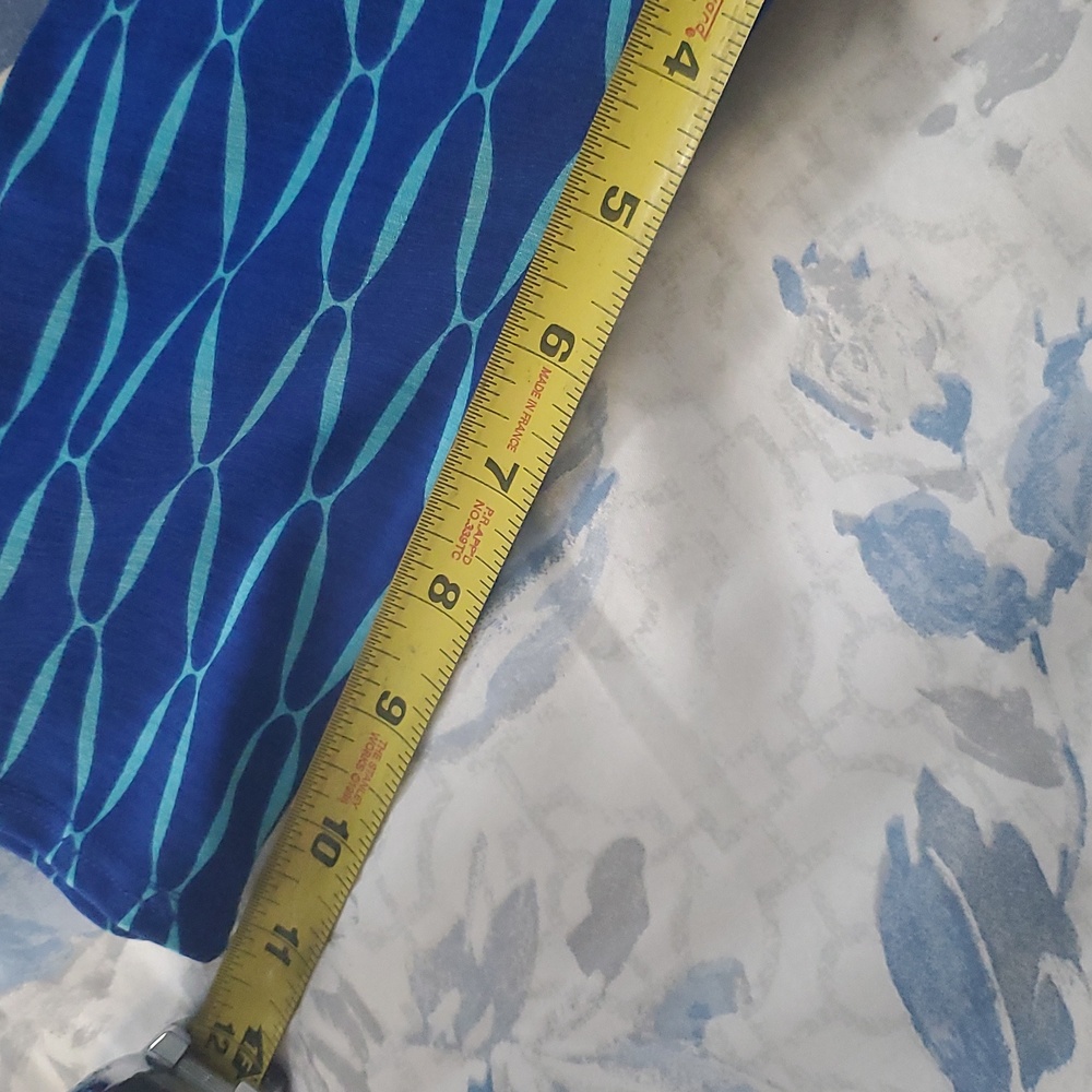 41 Hawthorn Small Blue and Aqua Faux Wrap Dress - Picture 11 of 11